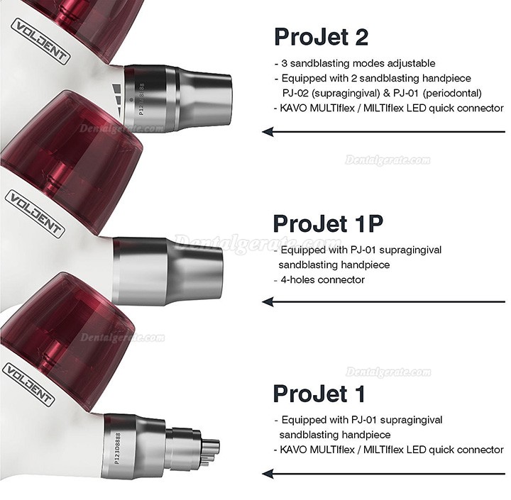 Voldent ProJet pulverstrahlger&auml;t zahnarzt (supragingival + supragingivales handst&uuml;ck)